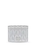 Miu Miu matelassé nappa leather wallet - Silver