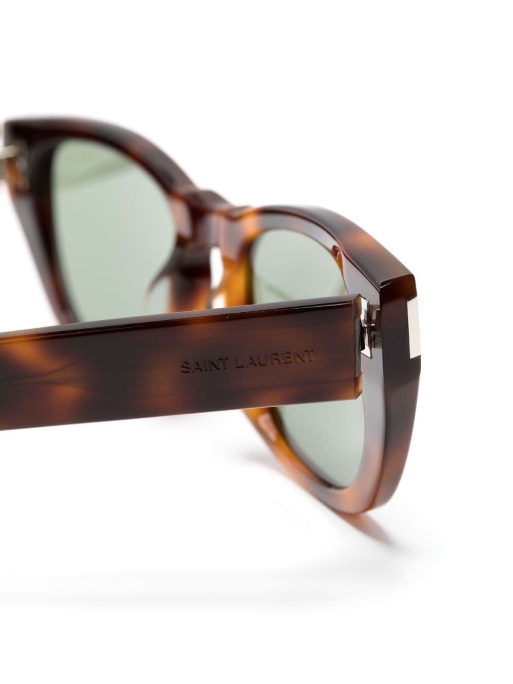 Saint Laurent Eyewear tortoiseshell-effect square sunglasses - Bruin