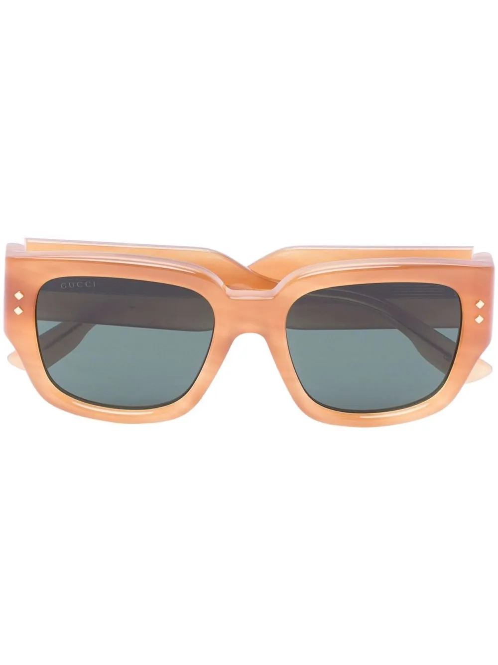 Gucci Gg1261s Square-frame Sunglasses In Neutrals