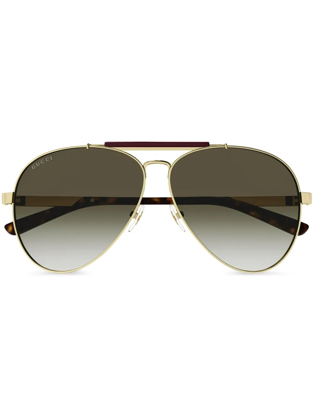 Gucci Eyewear pilot-frame sunglasses | Gold | Image 1