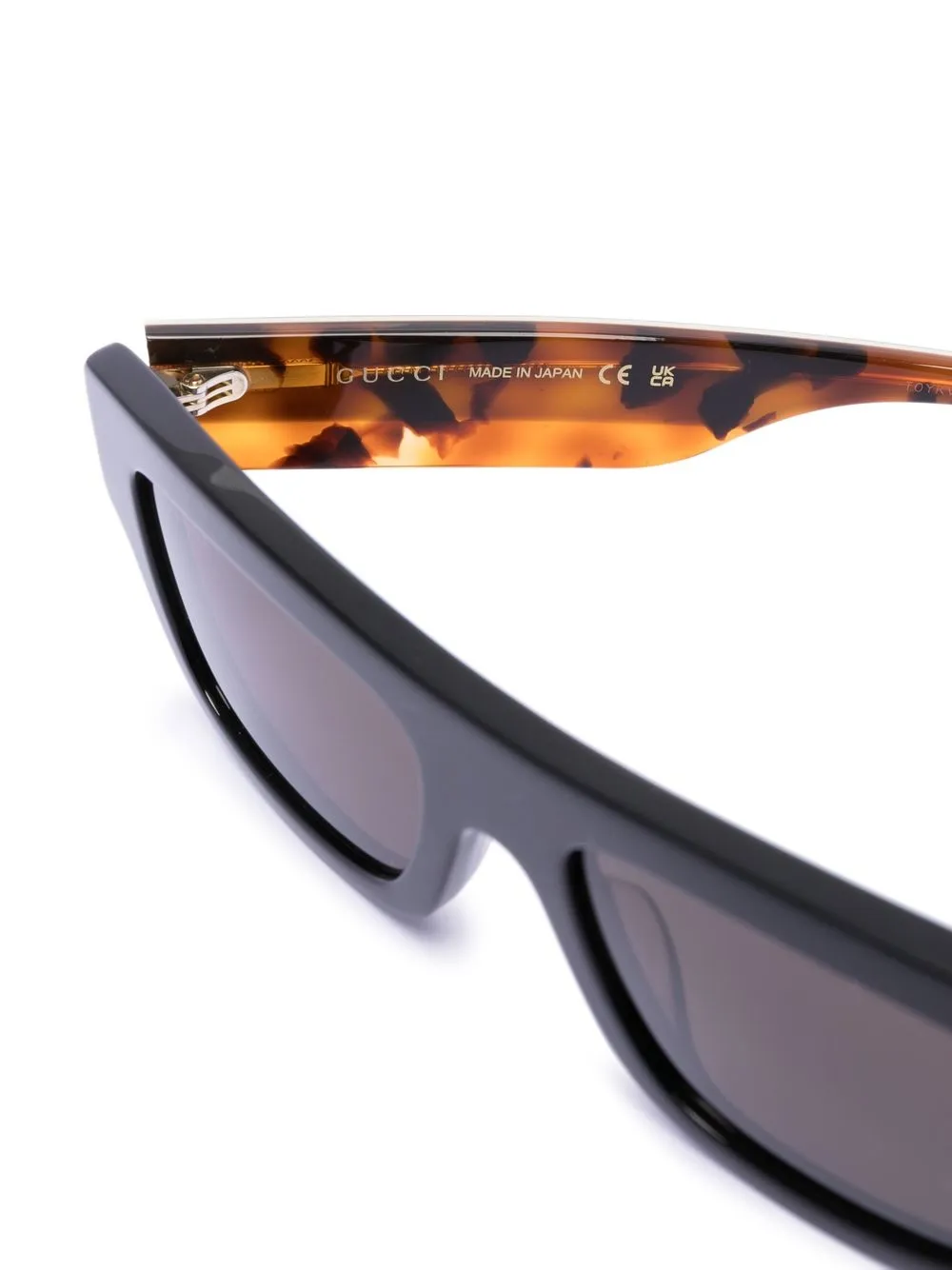 Gucci Square-frame Tinted Sunglasses In 黑色