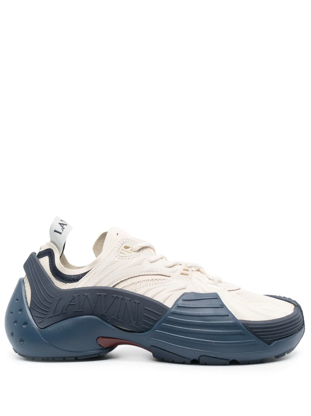 Lanvin Flash-x Chunky Low-top Sneakers In Neutrals