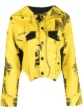 FEBEN Chariot Biker printed cotton jacket - Yellow