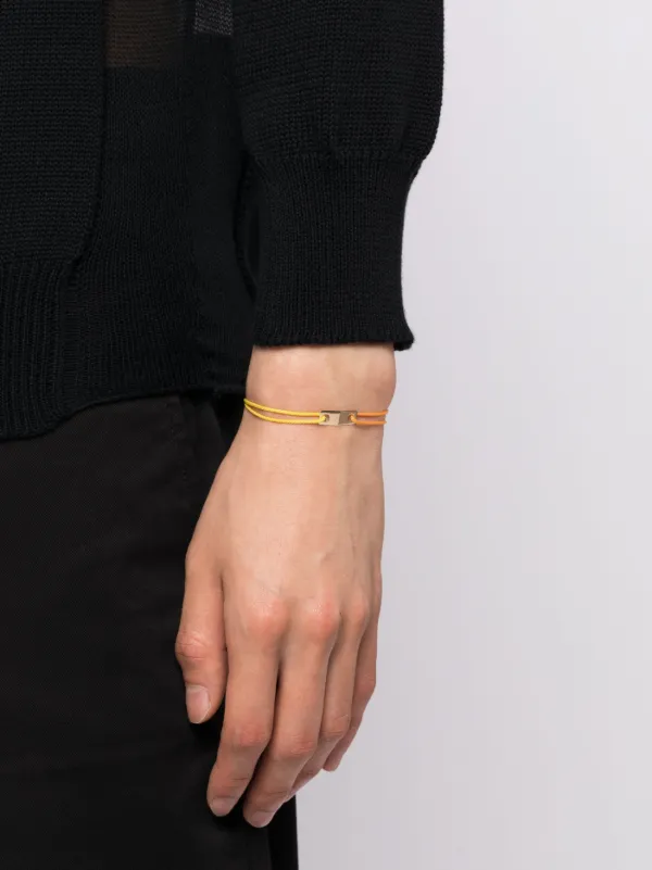 LUIS MORAIS コード ブレスレット 14Kイエローゴールド | オレンジ  