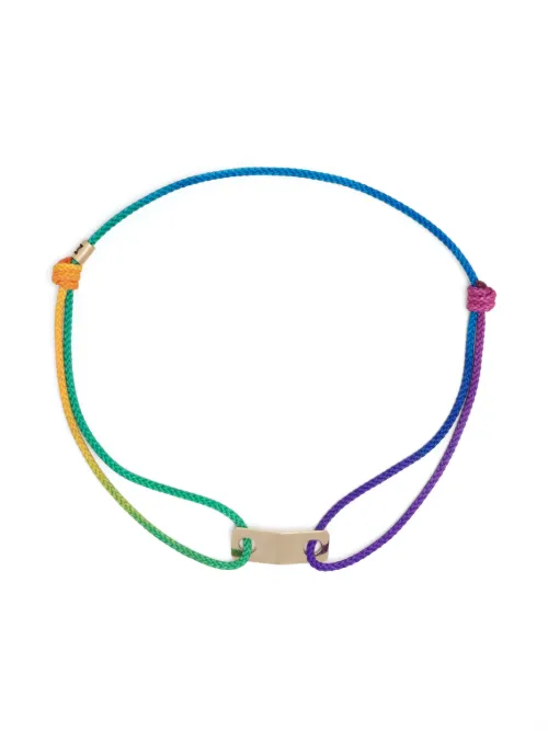 Bracelet en cordes à breloque en or 14ct - LUIS MORAIS - Modalova