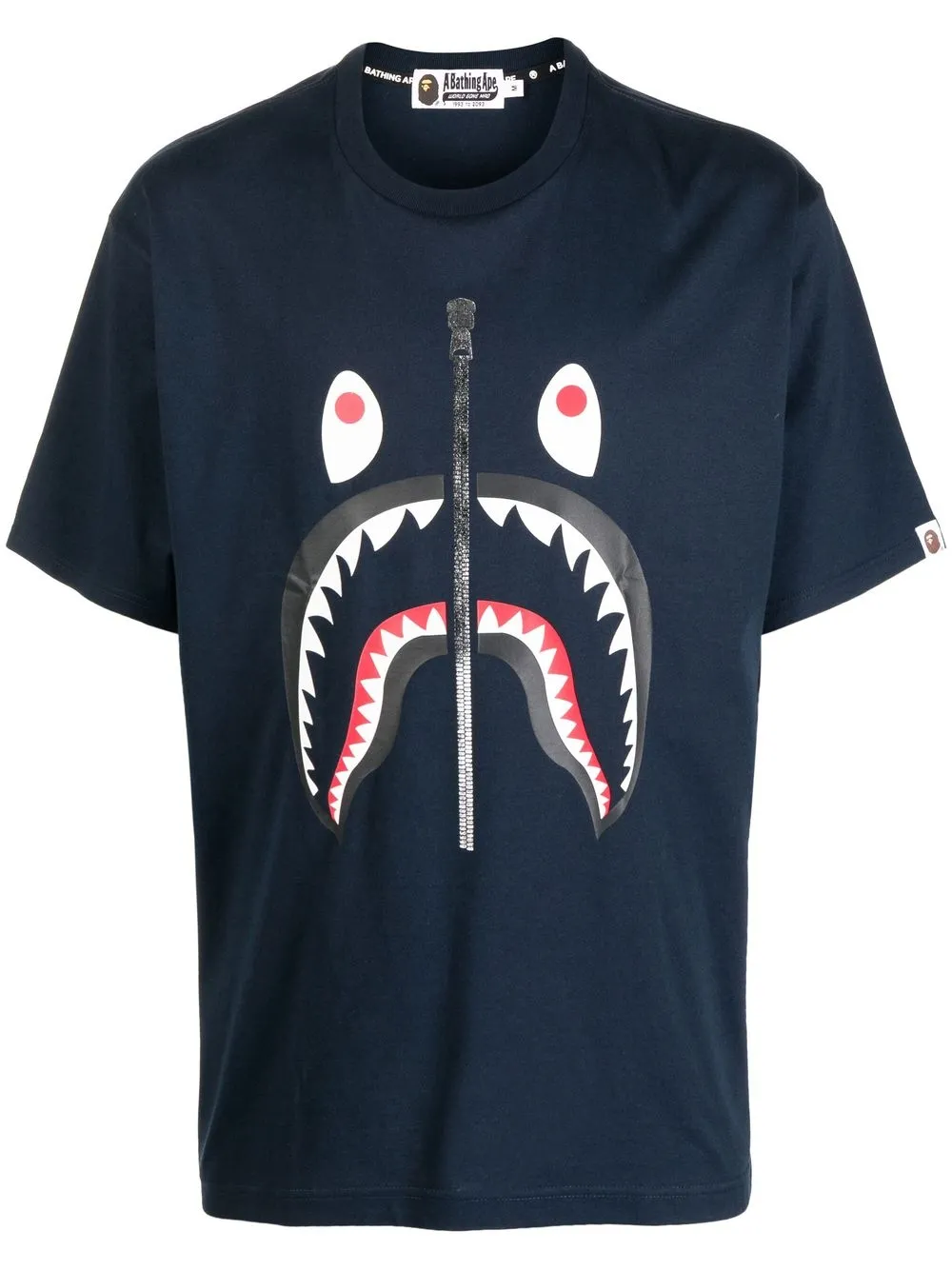 

A BATHING APE® playera manga corta con estampado gráfico - Azul