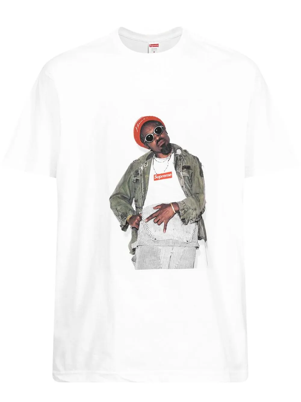 高評価得価22AW Supreme André 3000 Tee M Tシャツ/カットソー(半袖/袖なし)