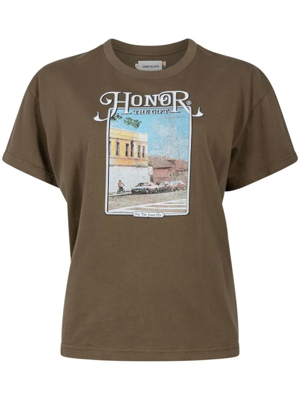 

Honor The Gift Our Block short-sleeve T-shirt - Brown