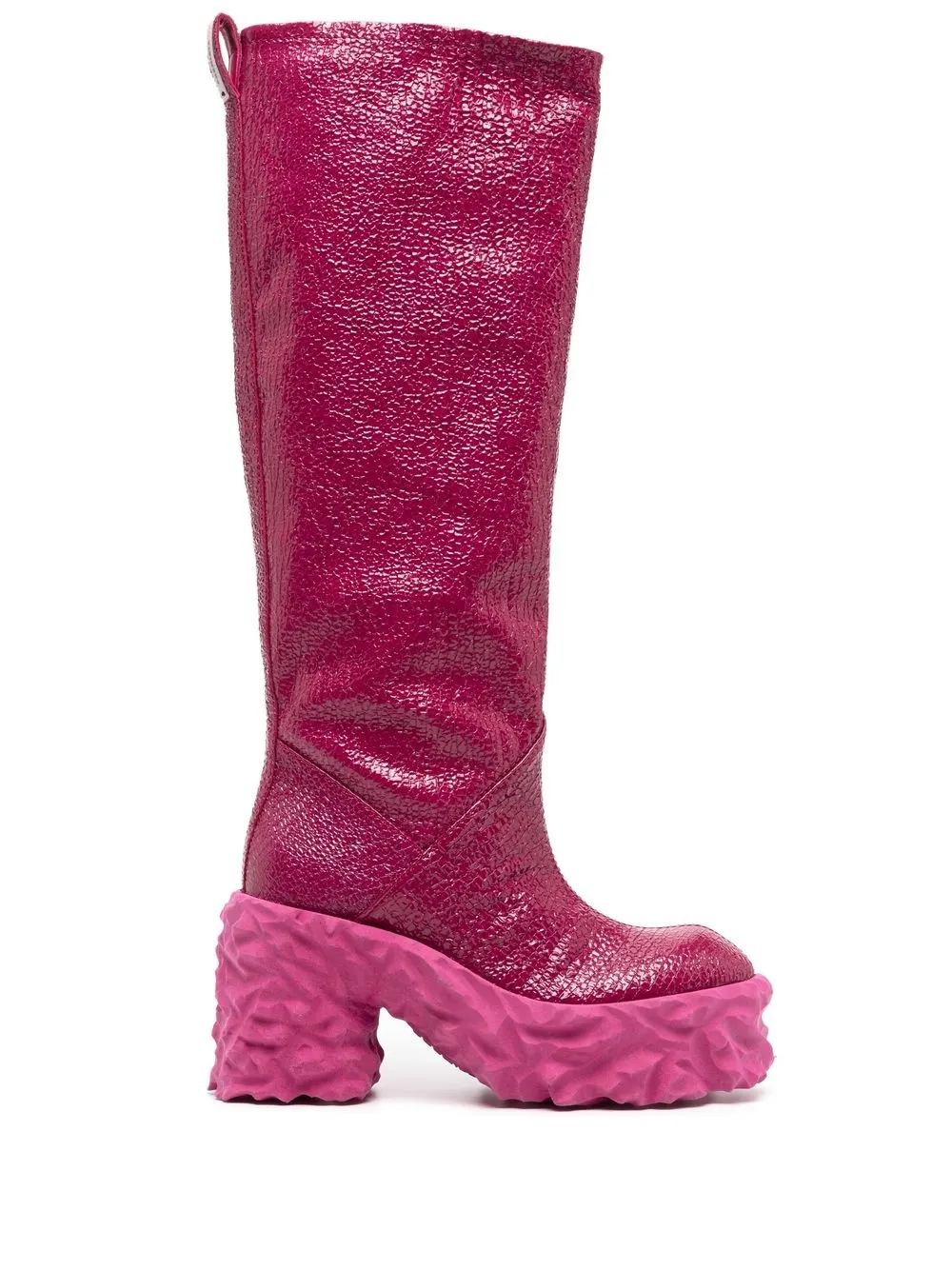 

Premiata textured platform boots - Pink