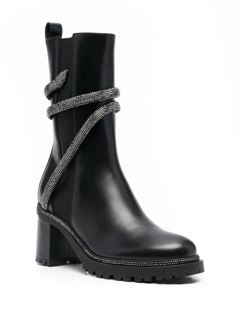  René Caovilla Cleo Embellished Chelsea Boots - Black 