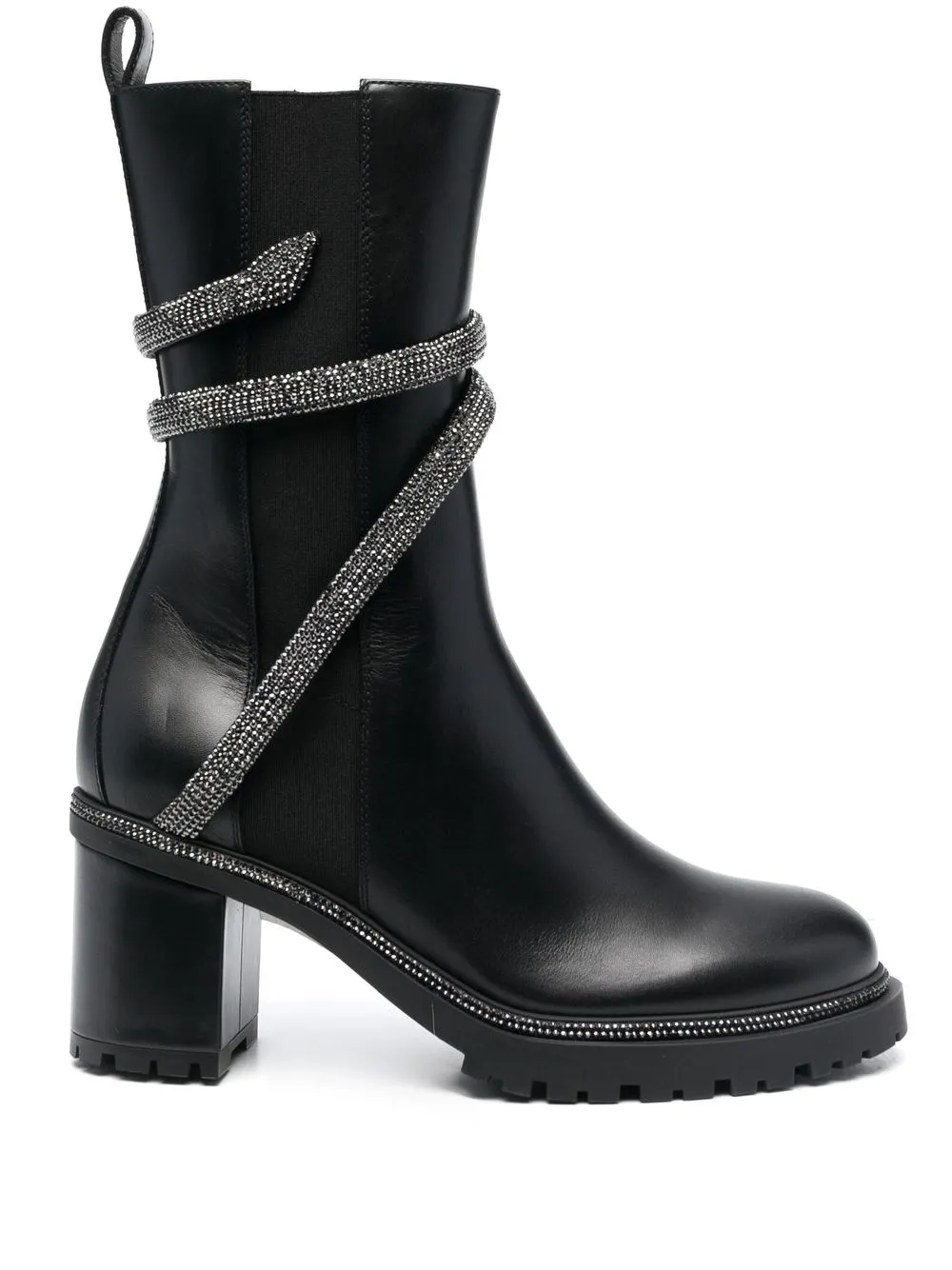 

René Caovilla Cleo 65mm embellished Chelsea boots - V213 BLACK/JET HEMATITE