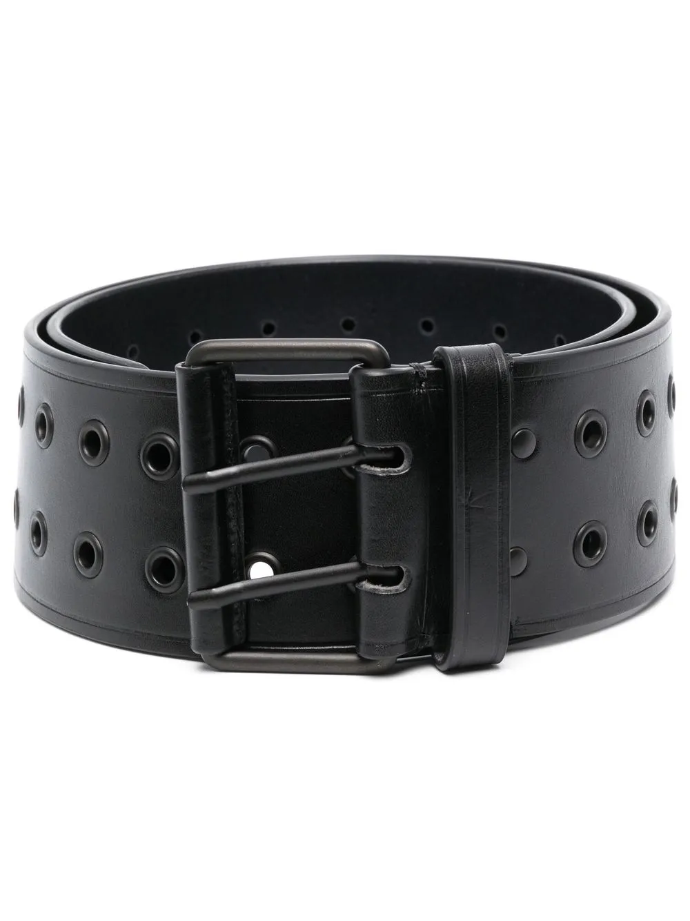 

Ann Demeulemeester punch-holes chunky belt - Black