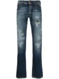 Jacob Cohën distressed tapered jeans - Blue