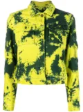 Ferrari Prancing Horse bleached-effect jacket - Yellow