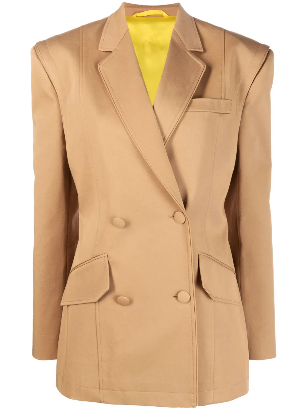 Ferrari plain double-breasted blazer - Neutrals