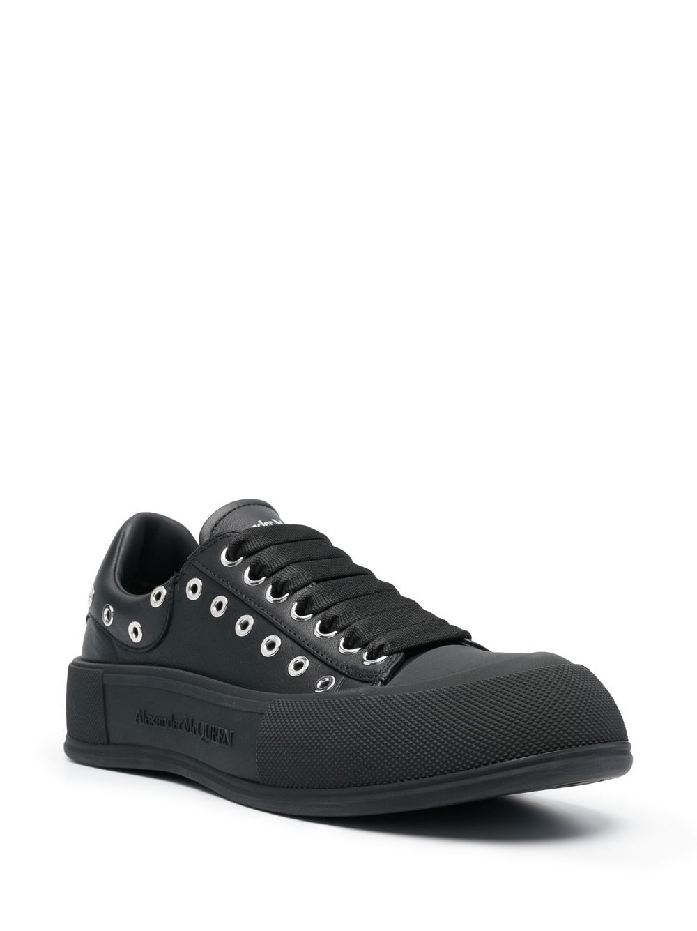 Alexander McQueen Deck Plimsoll low-top sneakers - Zwart