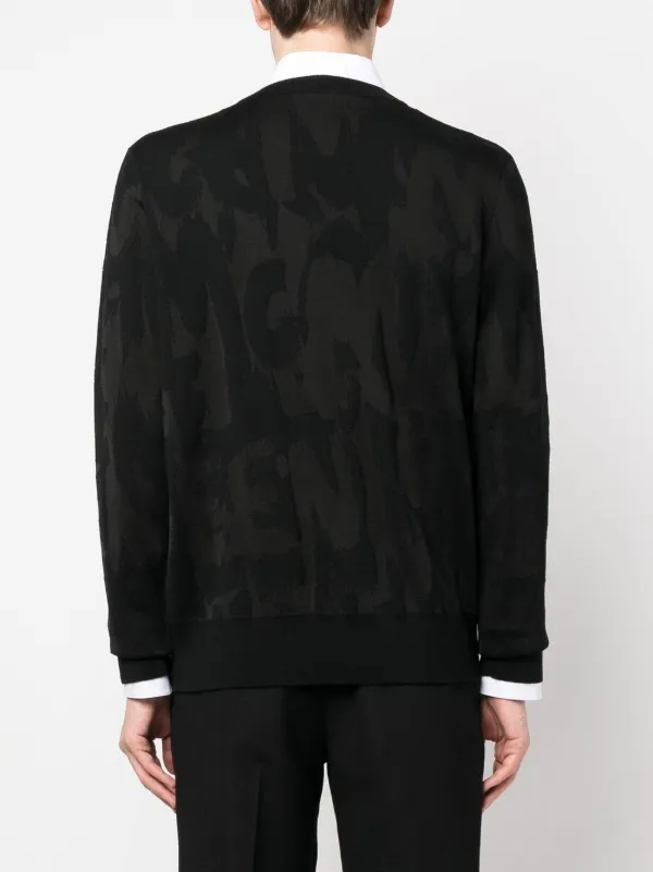 Alexander McQueen Suéter De Tricô Com Padronagem | Preto | FARFETCH BR