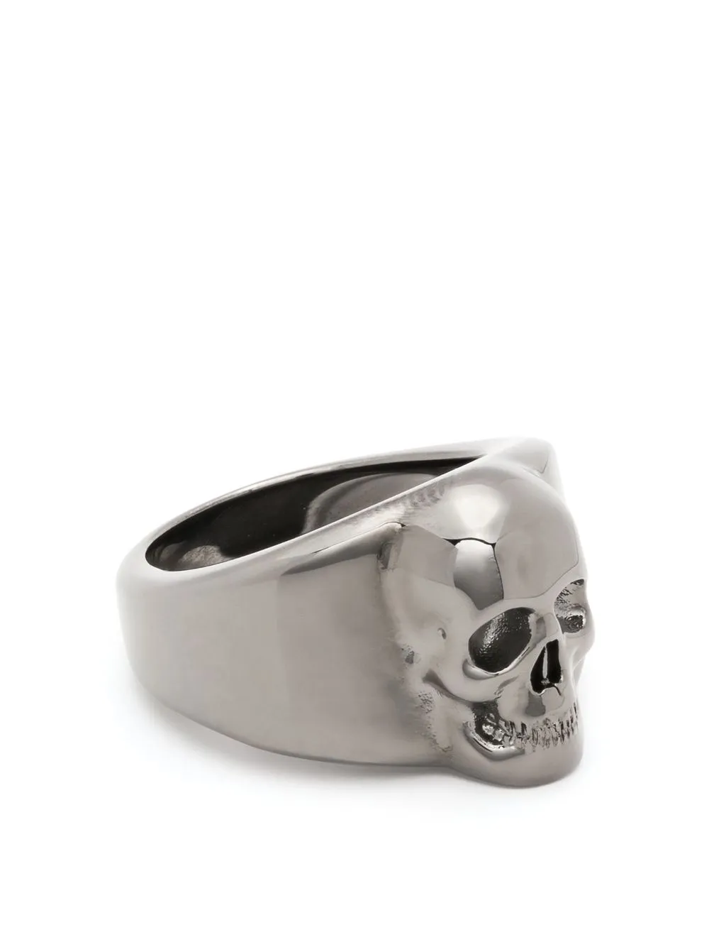

Alexander McQueen skull charm band ring - Black