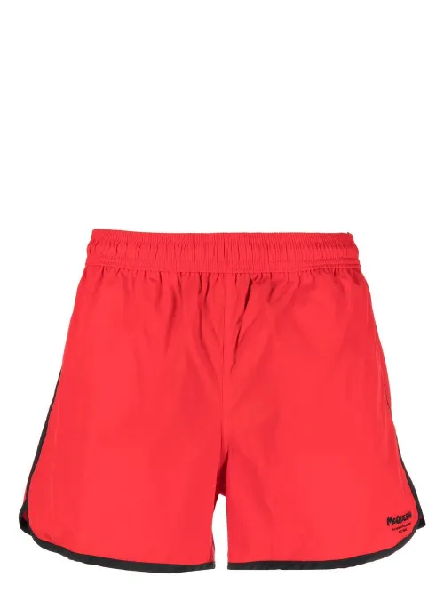 Short de bain à logo imprimé - Alexander McQueen - Modalova