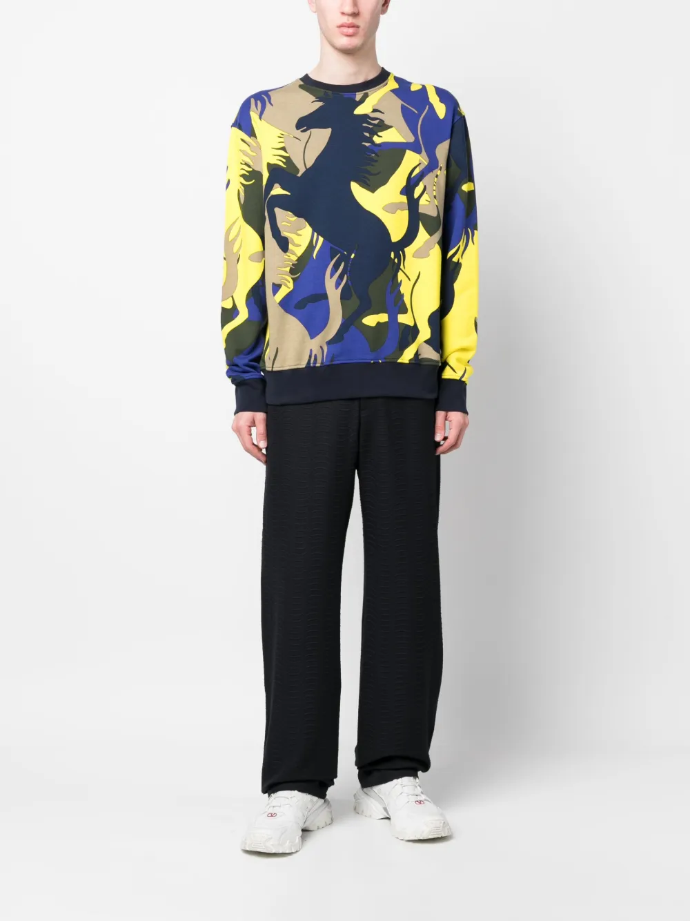 Ferrari Sweater met ronde hals - Geel