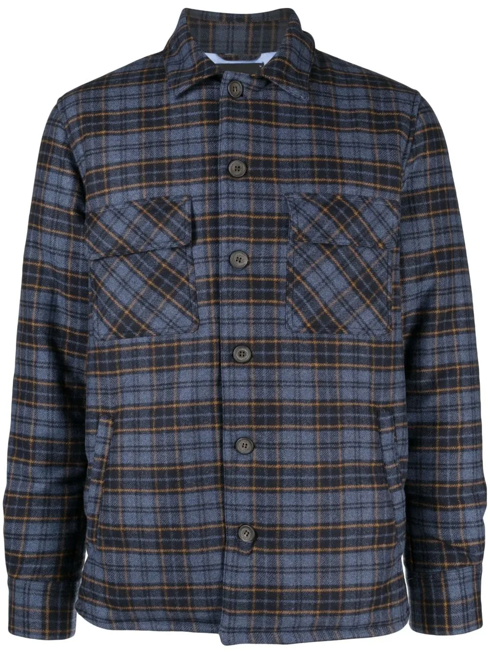 

PS Paul Smith camisa con estampado de cuadros - Azul