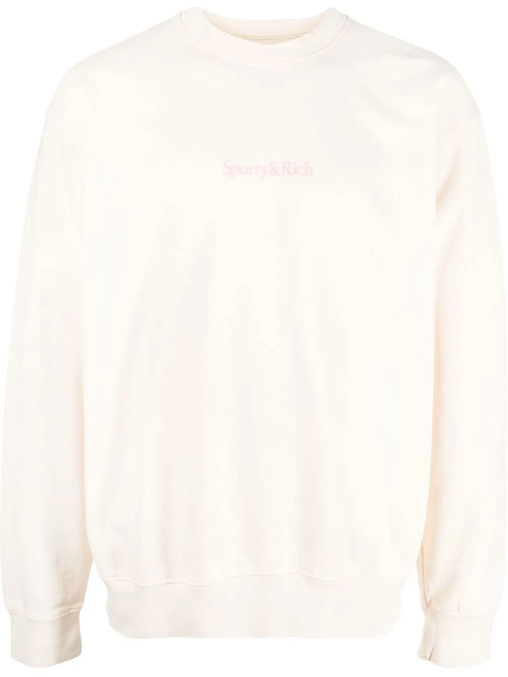 

Sporty & Rich motif-print cotton sweatshirt - Neutrals
