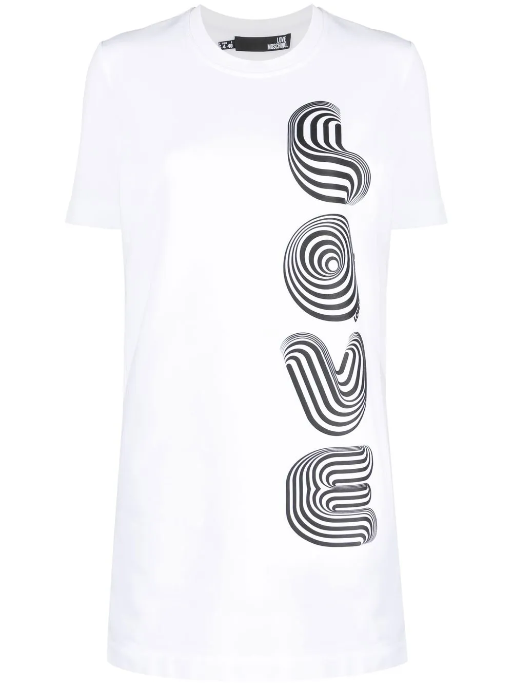 

Love Moschino slogan-print T-shirt dress - White