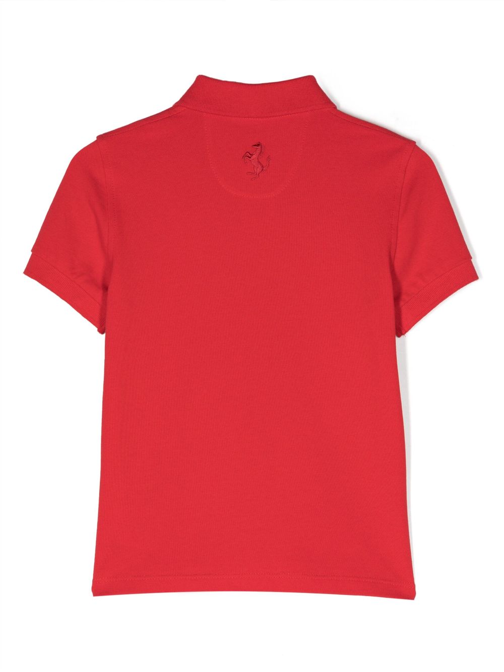 Ferrari Kids Poloshirt met geborduurd logo - Rood