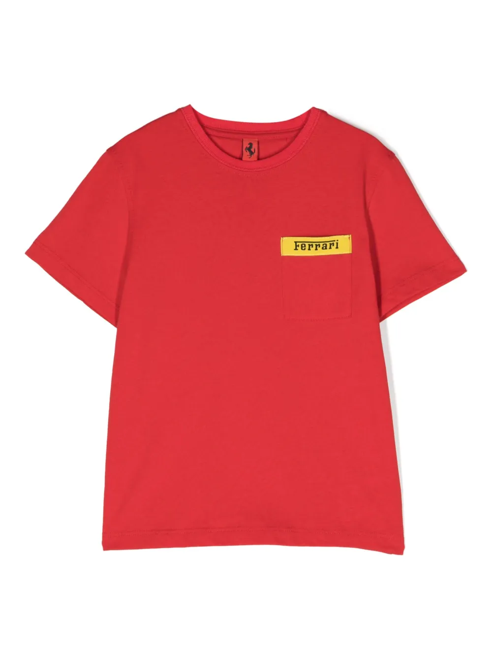 Ferrari Kids' Logo-print Cotton T-shirt In Red