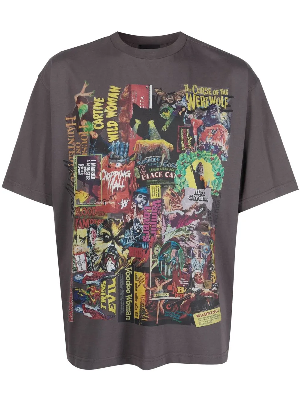

We11done graphic-print cotton T-shirt - Grey