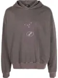 We11done graphic-print cotton hoodie - Purple