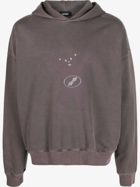 We11done graphic-print cotton hoodie