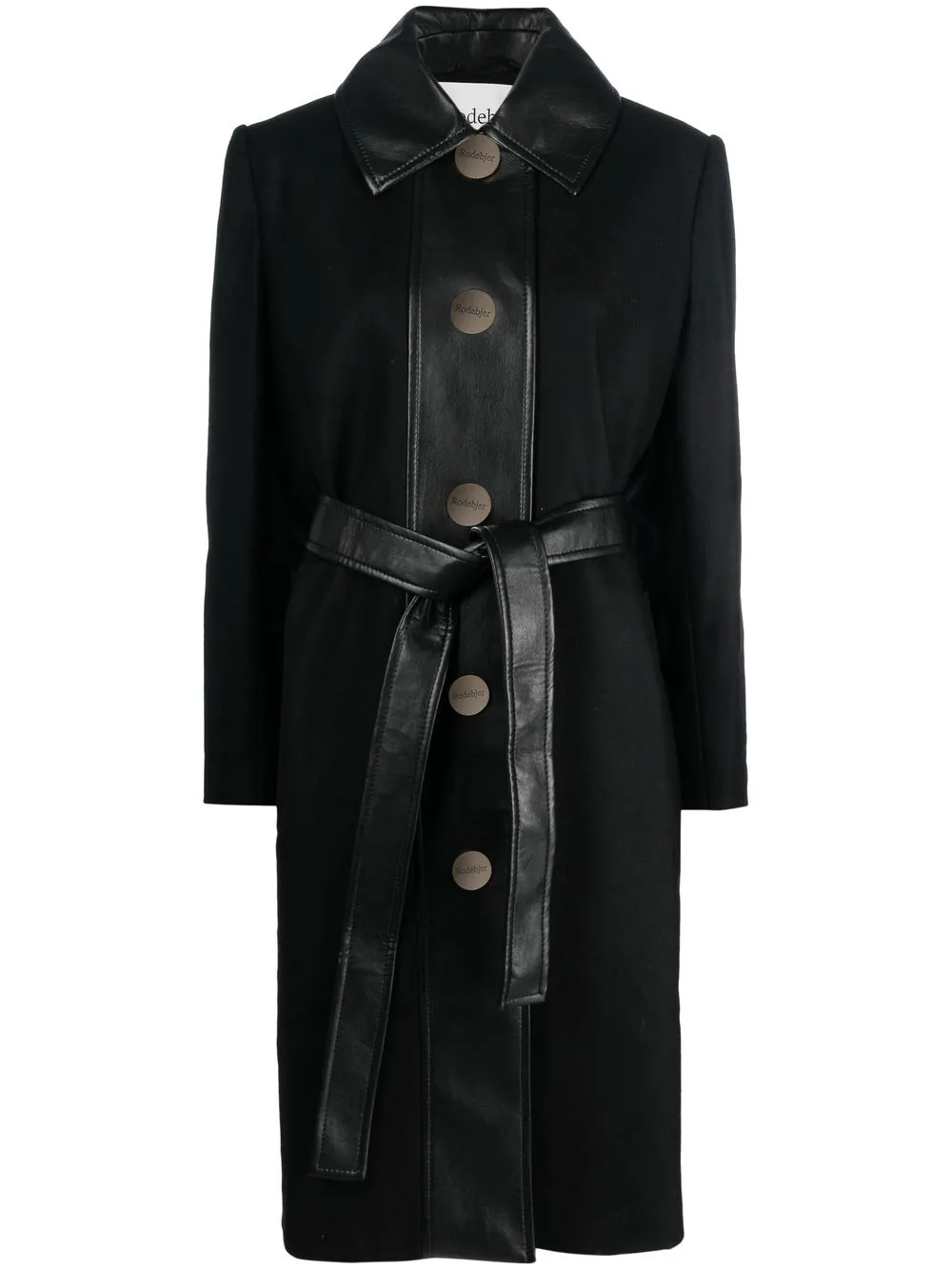 

Rodebjer single-breasted belted trench coat - Black