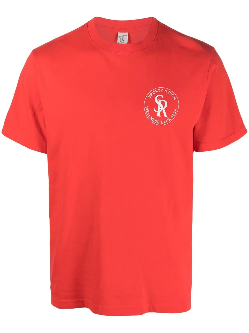 

Sporty & Rich logo motif print T-shirt - Red