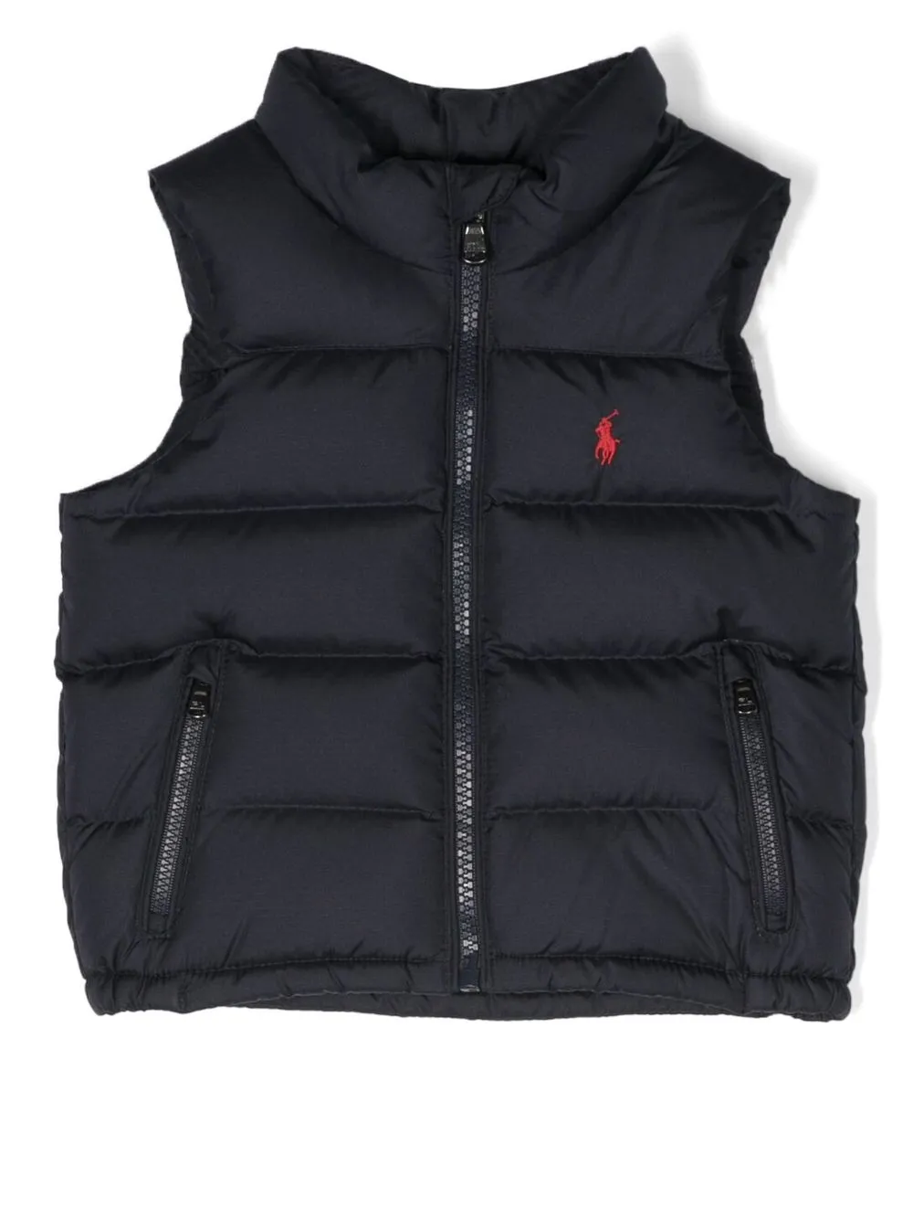 

Ralph Lauren Kids logo-embroidered padded gilet - Blue