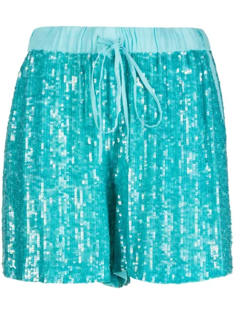 P.A.R.O.S.H. shorts bordados con lentejuelas