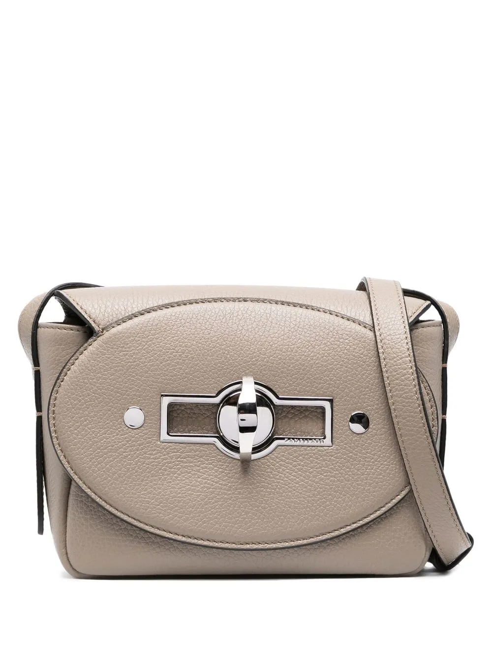 

Zanellato engraved-logo leather shoulder bag - Grey