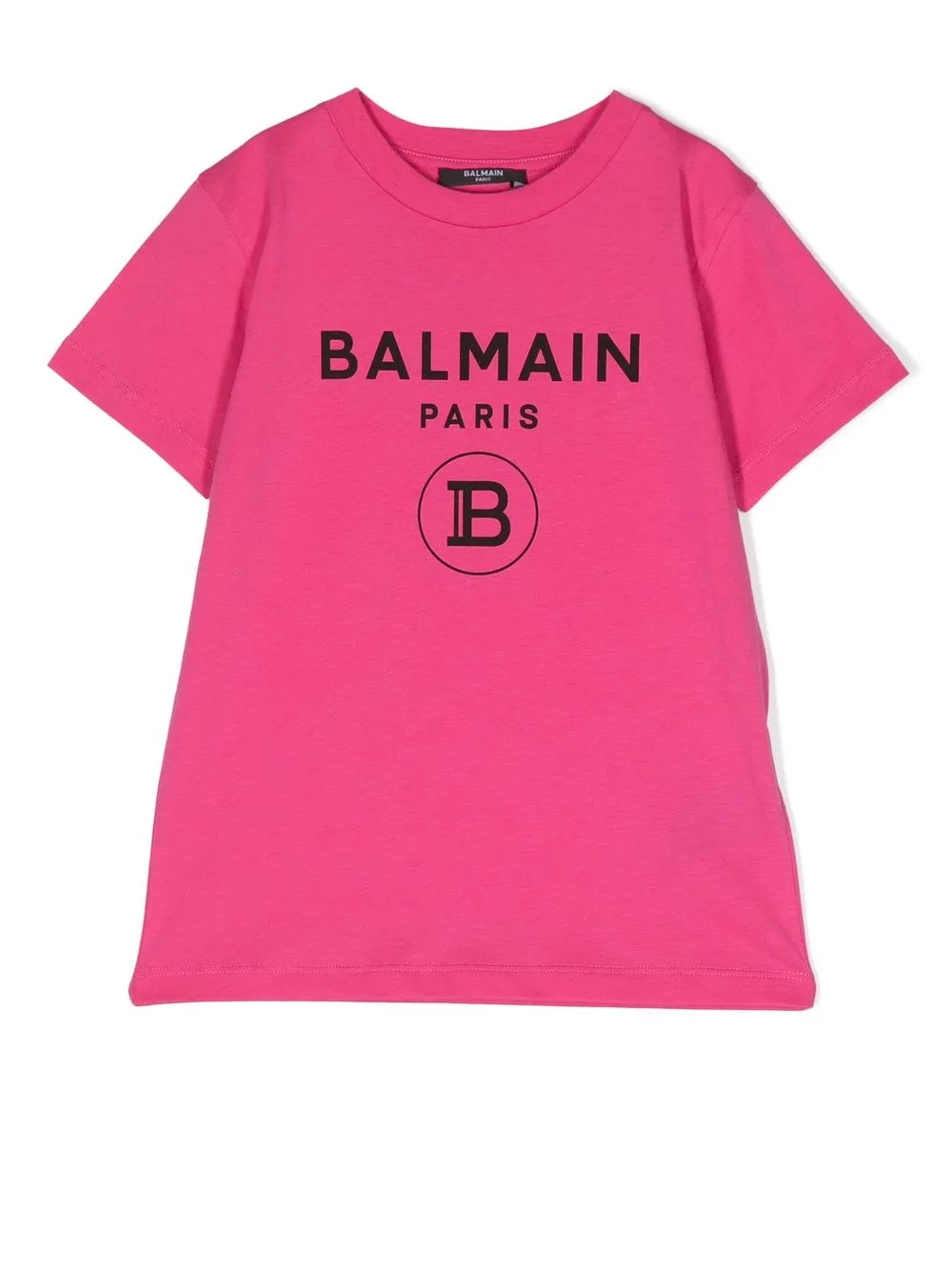 

Balmain Kids playera con logo estampado - Rosado