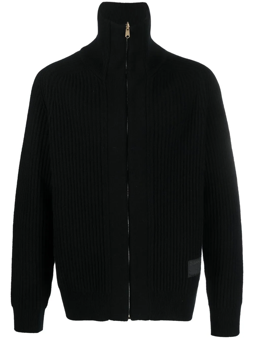

Paul Smith zip-up rib-knit sweater - Black