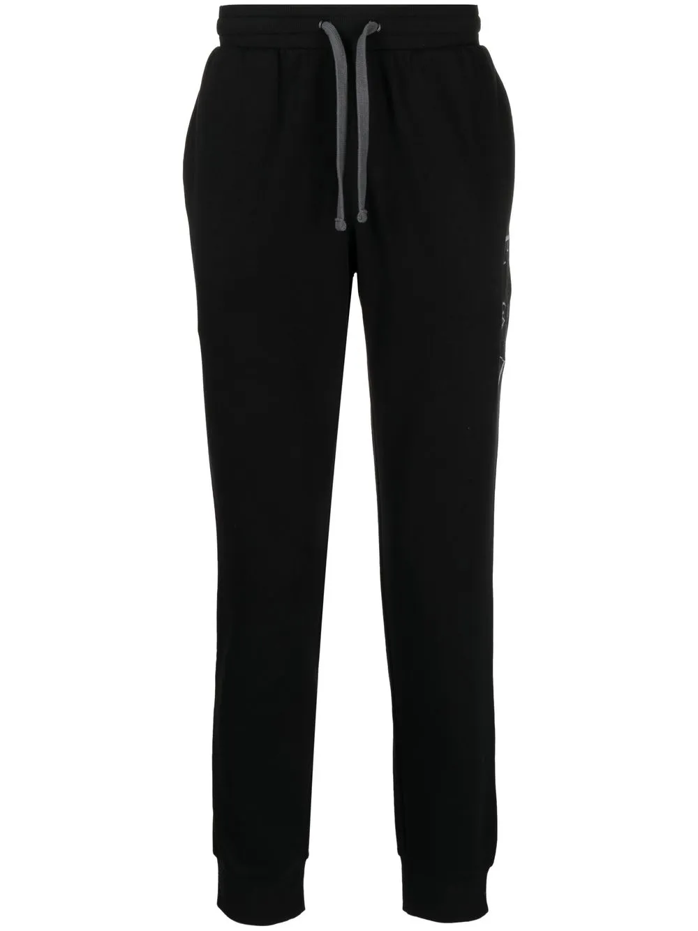 

Emporio Armani logo-embroidered track pants - Black