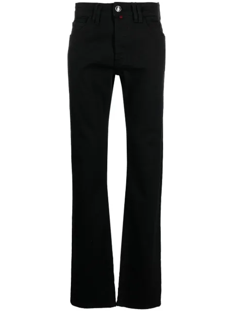 Billionaire logo-embroidered straight-leg jeans