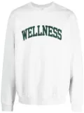 Sporty & Rich Wellness-print crew-neck sweatshirt - Grey