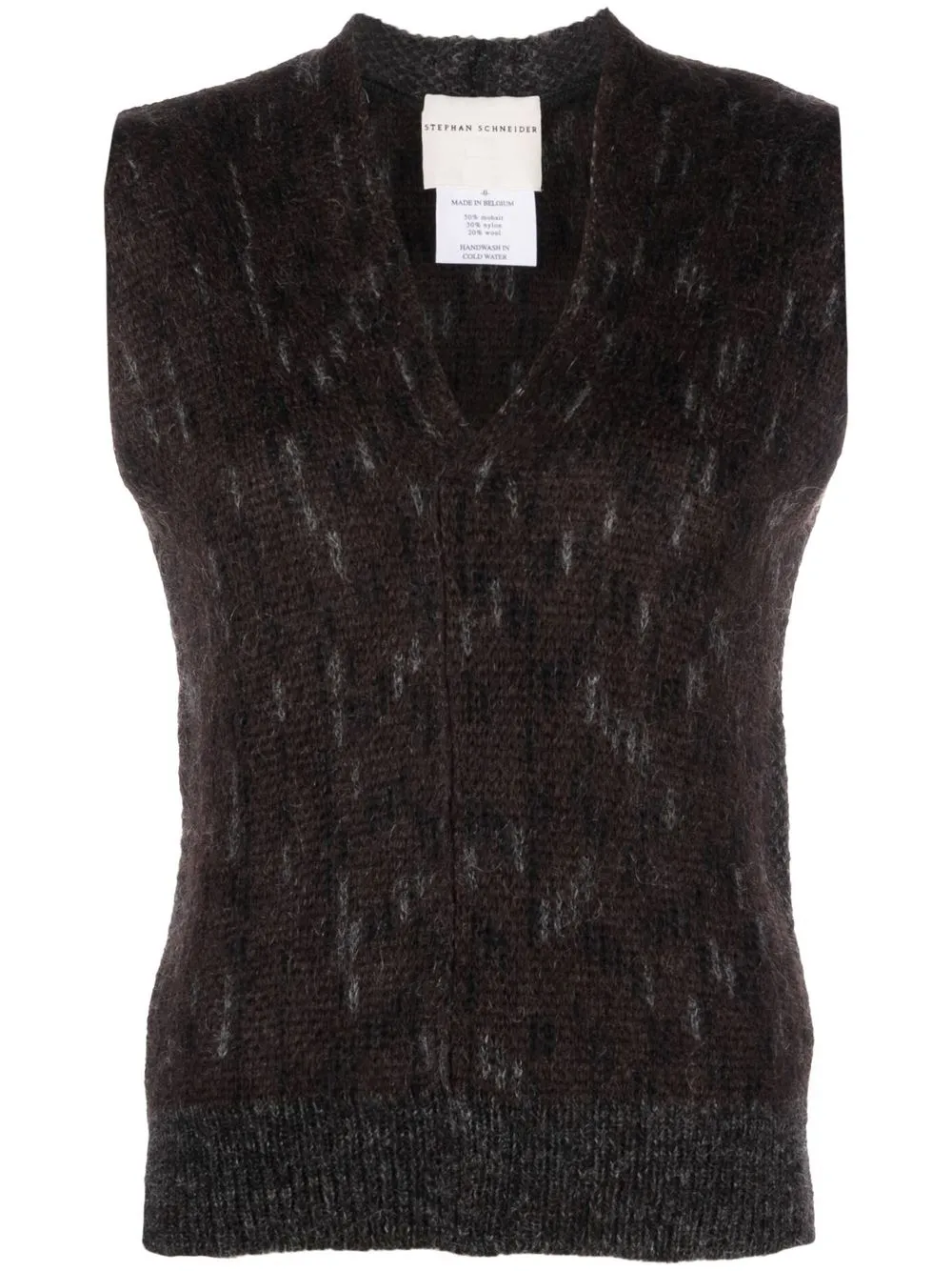 

Stephan Schneider melange-effect sleeveless sweater - Brown