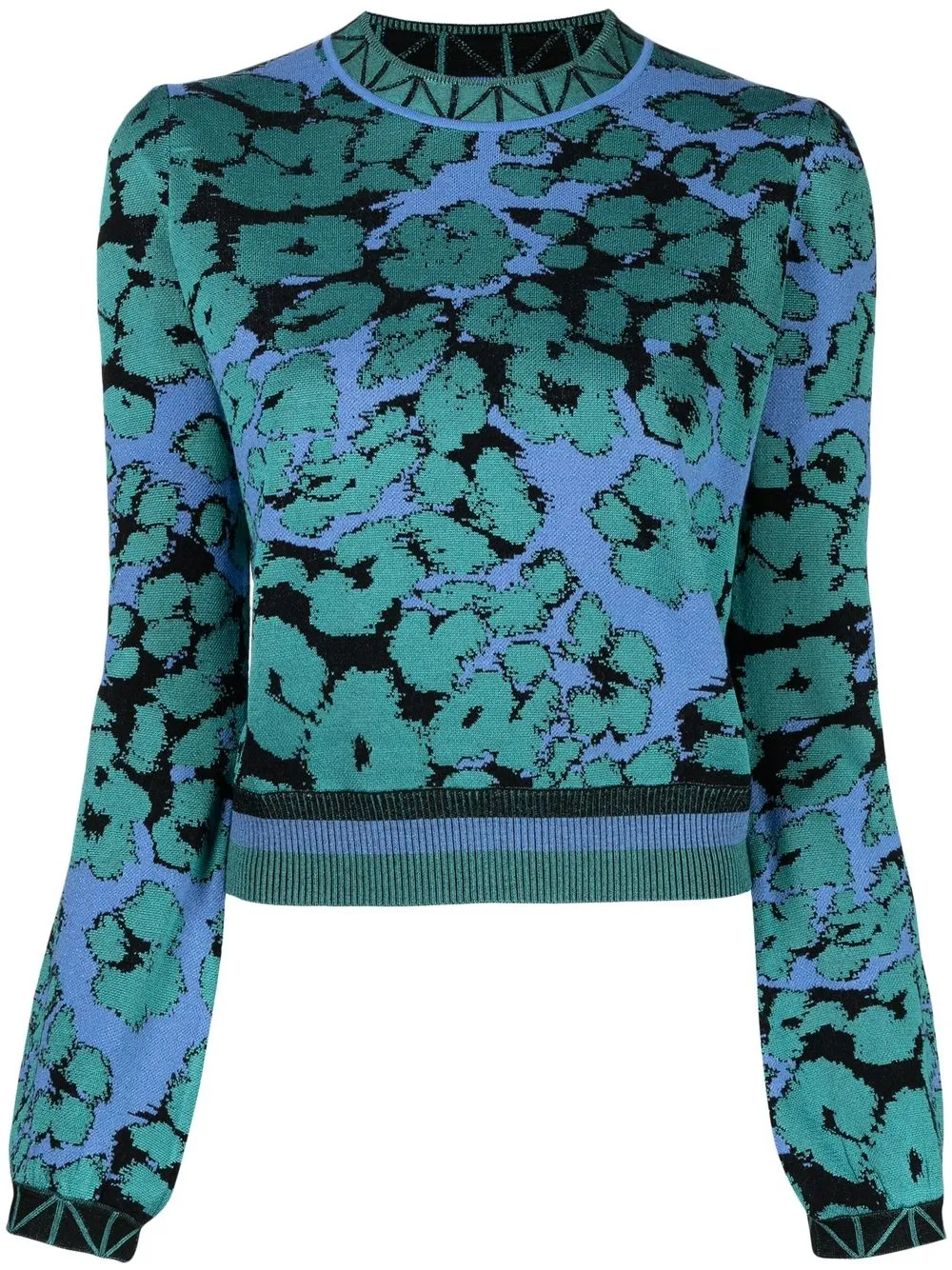 

DVF Diane von Furstenberg Nellis intarsia-knit jumper - Blue