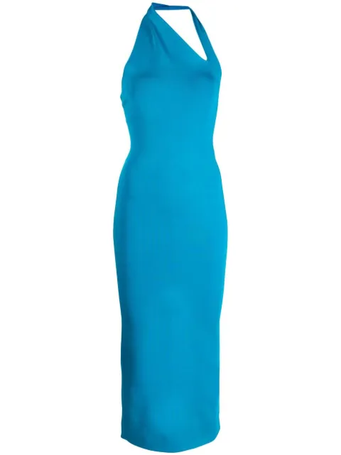 Galvan Artemis halterneck dress