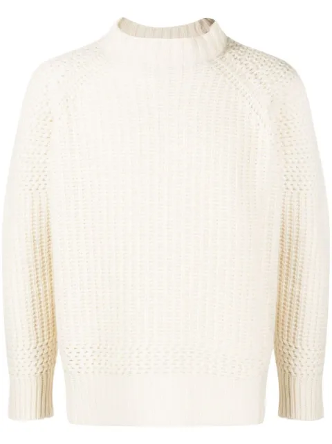 Trussardi waffle-knit cashmere jumper