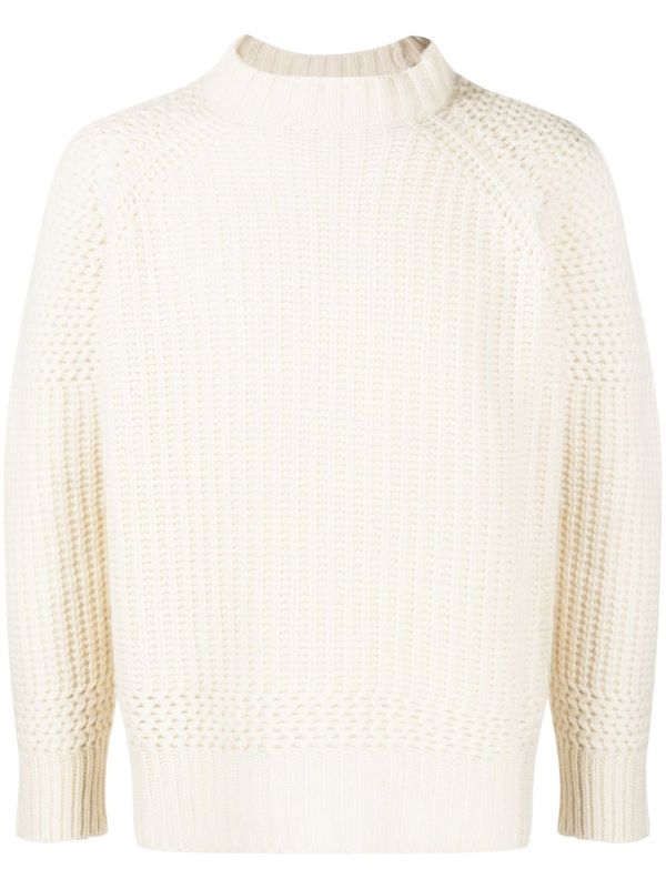 Waffle knit hot sale cashmere sweater