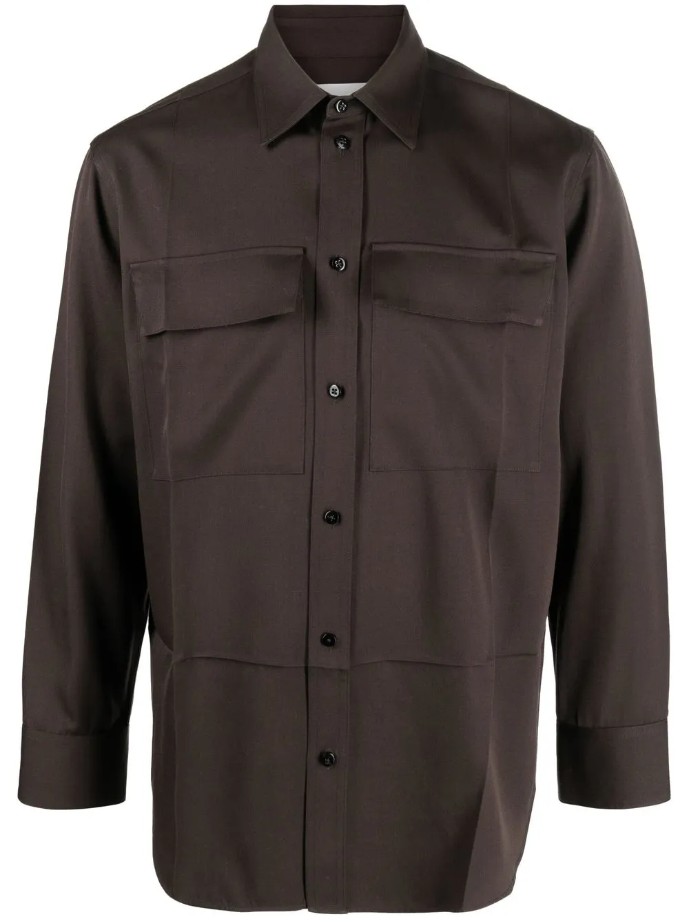 

Jil Sander virgin wool button-up shirt - Brown