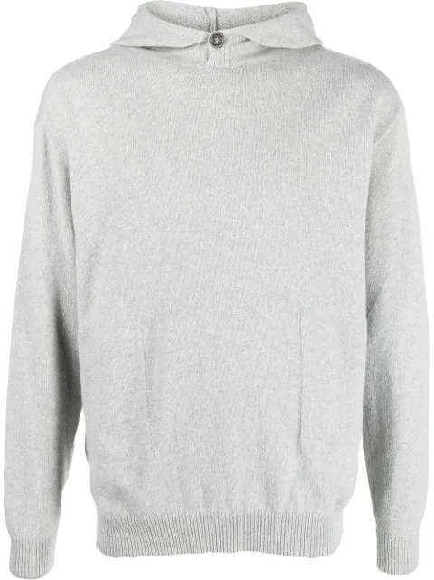 Malo buttoned-hood knit sweater