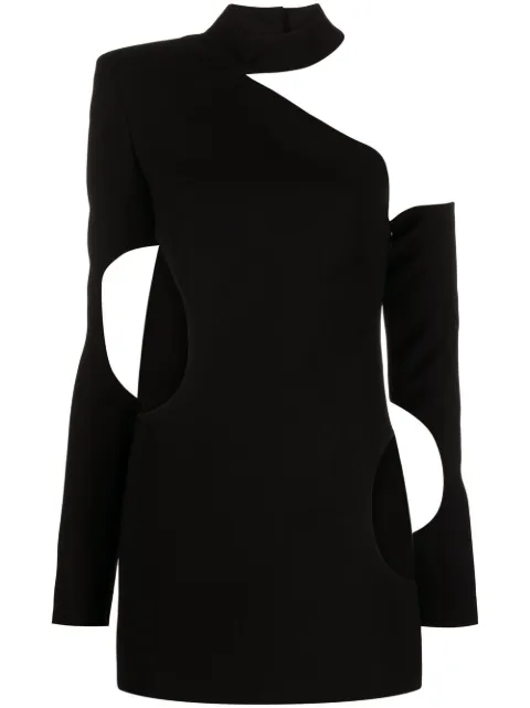 Mônot vestido corto con detalle de aberturas
